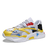 Fashion Men Casual Shoes Mesh Breathable Lightweight Lace Up Sneakers Men Trendy Comfortable Non-slip Shoes Male Zapatos Hombre